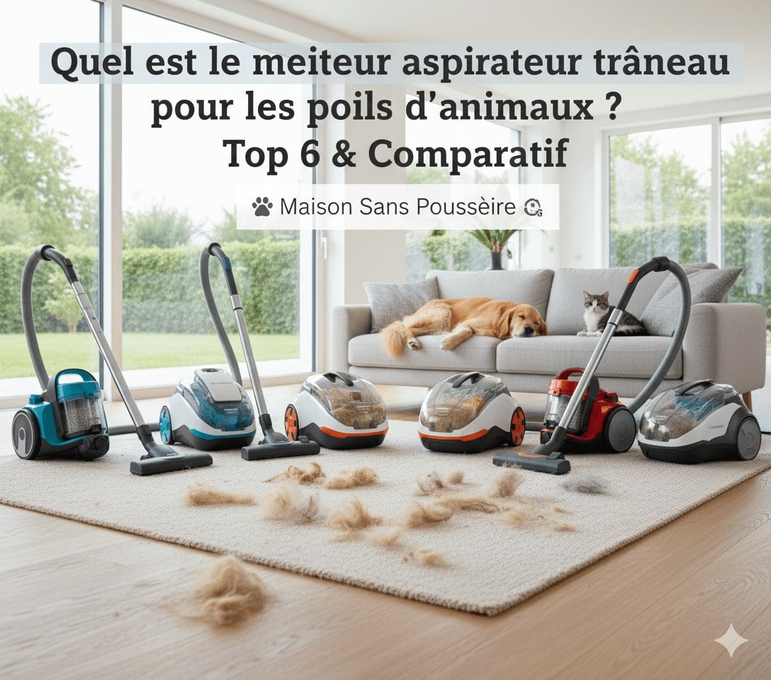 Quel est le meilleur aspirateur traîneau pour les poils d'animaux (chiens & chats)